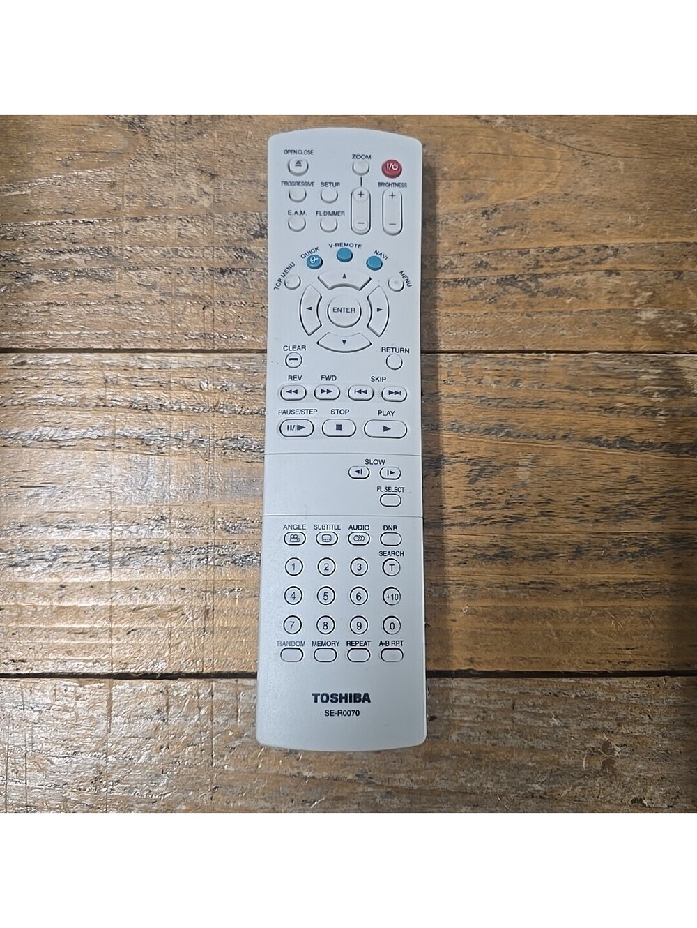 TOSHIBA SE-R0070 Remote for SD-3800, SD-3800C, SD-3800U, SD-K710, SD-K710U